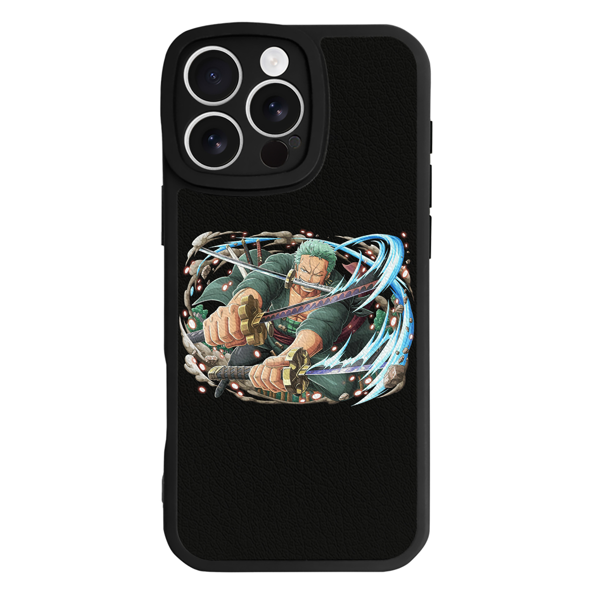 （画像用） ワンピース ロロノア・ゾロ ONE PIECE Roronoa Zoro 【iPhone 16シリーズ対応】シリコンスマホケース（レザー調） 材質：シリコン